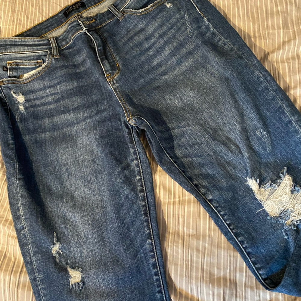 Distressed Blue Jean